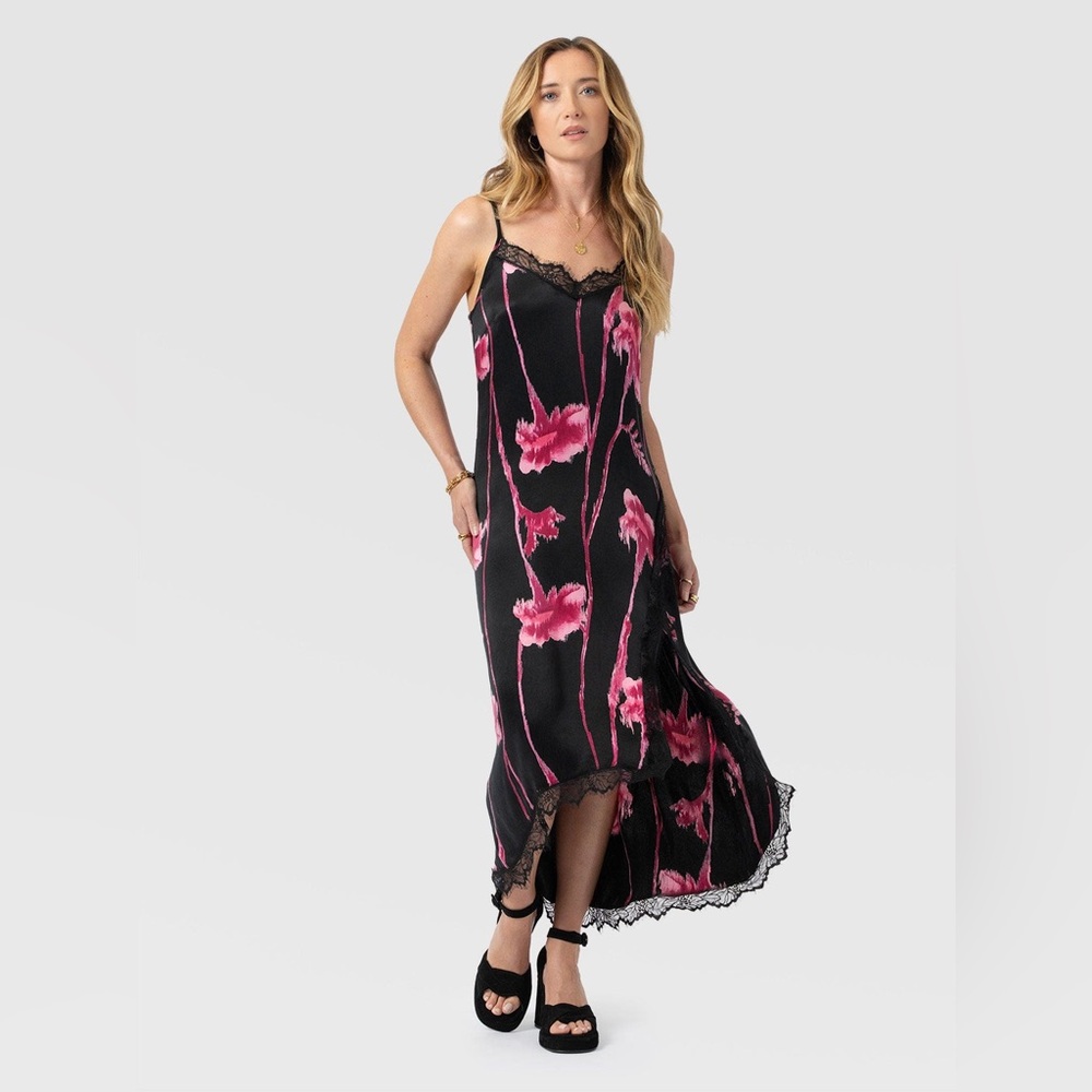 NWT Saint + Sofia Harper Lace Cami Dress